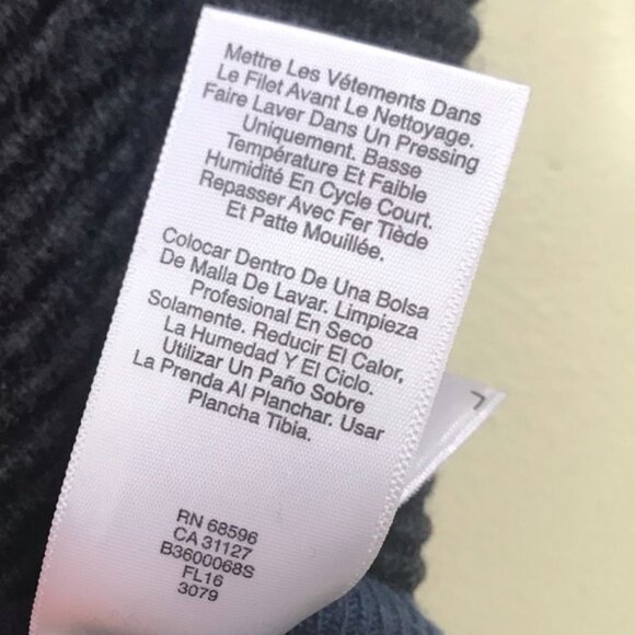 DKNY Color Block Ribbed Knit Sweater Cashmere Blend Boat Neck Oversized Minimal - Picture 10 of 16